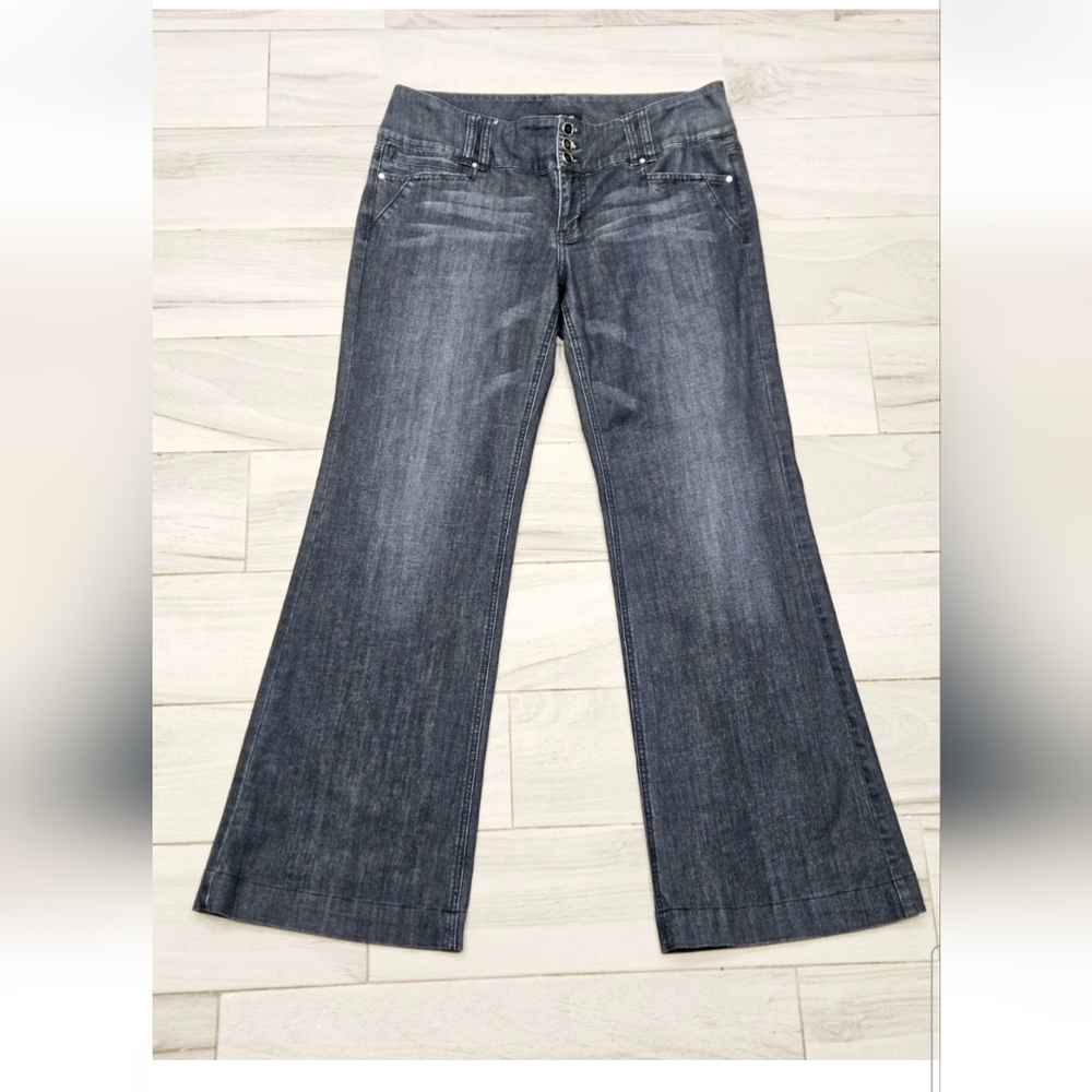 White House Black Market Bootcut Jeans 12R Dark Wash Stretch